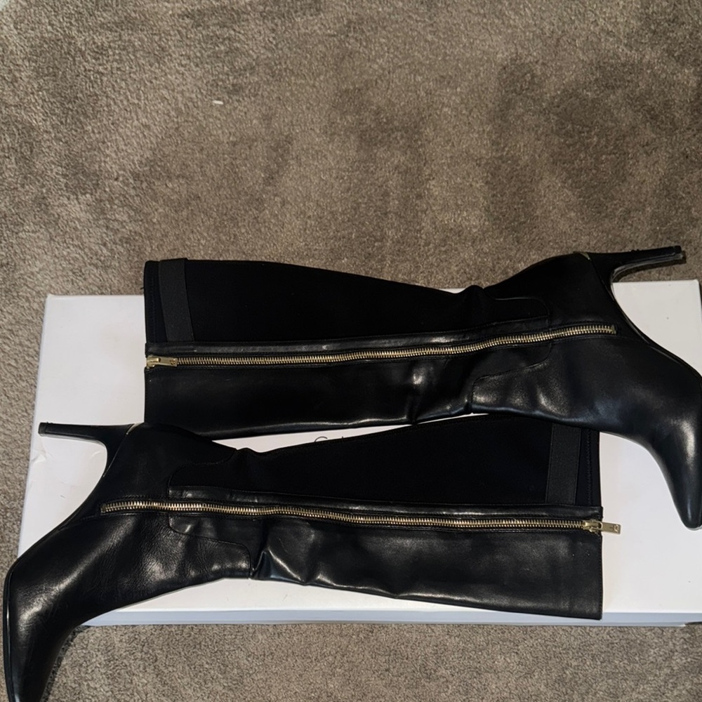 Calvin Klein Women's Black Knee-High Boots - Picture 2 of 5